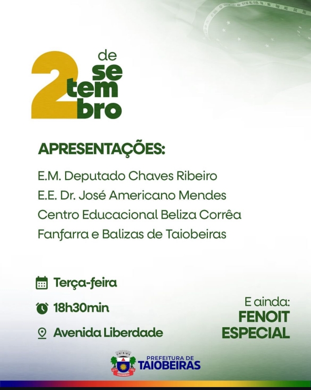 Semana Cívica de Taiobeiras - 2° Dia de Apresentação.
